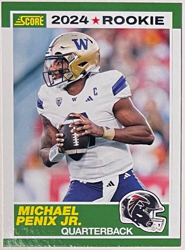 Michael Penix Jr. 2024 Panini Score Rookie Card (RC) #7 (Washington/Atlanta Falcons)-Powers Sports Memorabilia