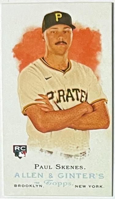 Paul Skenes 2024 Allen and Ginter Mini Rookie Card (RC) #RD-11 (Pittsburgh Pirates)-Powers Sports Memorabilia
