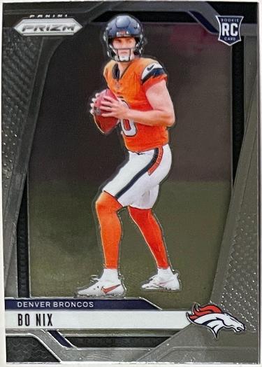 Bo Nix 2024 Panini Prizm Base Prizm Rookie Card (RC) #309 (Denver Broncos)-Powers Sports Memorabilia