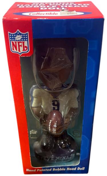 Steve McNair Tennessee Titans QB Club Bobble Head Bobble Dobbles Hand Painted 7"- NEW-Powers Sports Memorabilia