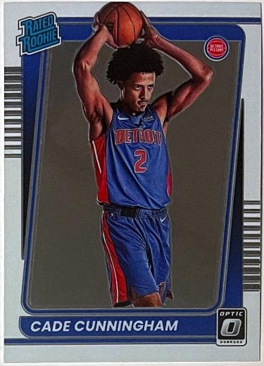 Cade Cunningham 2021-22 Panini Donruss Optic Rated Rookie Card (RC) #161 (Detroit Pistons)-Powers Sports Memorabilia