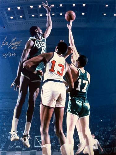 Bill Russell Autographed Boston Celtics Vintage Color NBA Archives 16x20 Photo #6- /300- Russell/Altman-Hollywood COA-Powers Sports Memorabilia