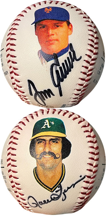 Tom Seaver & Rollie Fingers dual Autographed Fotoball USA MLB Baseball- /2300- Fotoball USA COA-Powers Sports Memorabilia