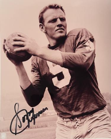 Sonny Jurgensen Autographed Washington Vintage NFL Licensed 8x10 Photo- Tuff Stuff, Show Promoter LOA/Original Show Ticket-Powers Sports Memorabilia