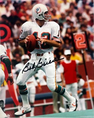 Bob Griese Autographed Miami Dolphins NFL Licensed 8x10 Photo- Tuff Stuff COA-Powers Sports Memorabilia