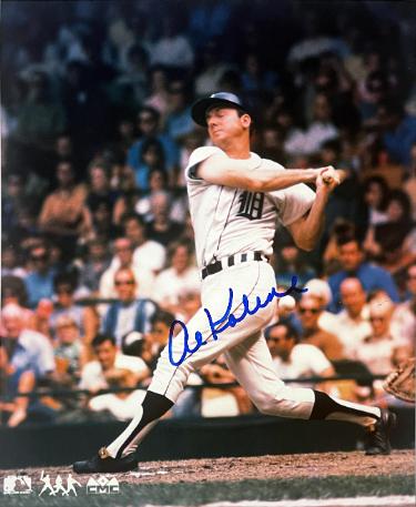 Al Kaline Autographed Detroit Tigers MLB Licensed 8x10 Photo- Tuff Stuff COA/Show Ticket (HOF)-Powers Sports Memorabilia