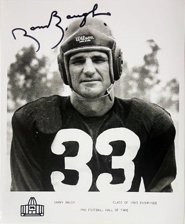 Sam/Sammy Baugh Autographed HOF Enshrinee Class of 1963 B&W 8x10 Photo- Tuff Stuff Show COA-Powers Sports Memorabilia