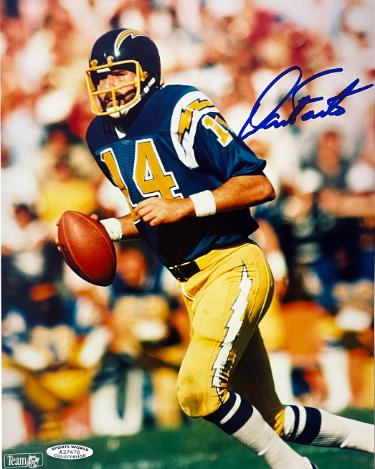 Dan Fouts Autographed San Diego Chargers NFL Licensed 8x10 Photo- Sports World Collectibles #A37478/COA-Powers Sports Memorabilia