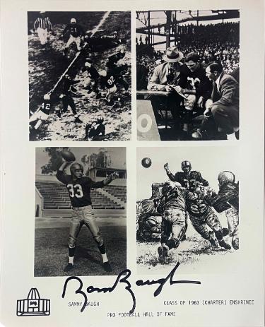 Sam/Sammy Baugh Autographed HOF Enshrinee Class of 1963 B&W 8x10 Photo- COA-Powers Sports Memorabilia