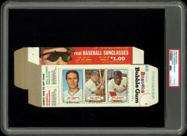 1966 Bazooka Complete Box Jim Fregosi #19/Ron Fairly #20/Bob Gibson #21-25 Piece- PSA Graded 4 VG-EX-Powers Sports Memorabilia