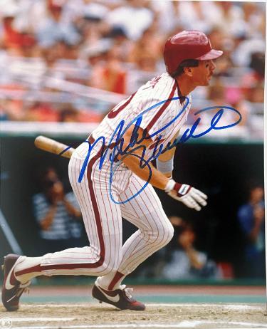 Mike Schmidt Autographed Philadelphia Phillies MLB Licensed 8x10 Photo- Ken Goldin, The Score Board, Inc COA-Powers Sports Memorabilia