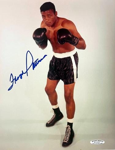 Floyd Patterson Autographed Boxing 8x10 Photo- Sports World Collectibles #A13553 & COA-Powers Sports Memorabilia
