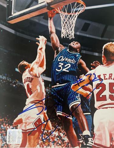 Shaquille O'Neal Autographed Orlando Magic NBA Licensed 8x10 Photo- The Score Board COA (HOF)-Powers Sports Memorabilia