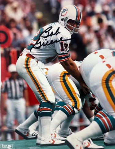 Bob Griese Autographed Miami Dolphins NFL Licensed 8x10 Photo- Tuff Stuff COA - CTBL_042685-Powers Sports Memorabilia