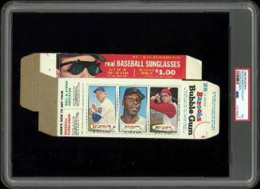1966 Bazooka Complete Box Roy McMillan #13/Willie McCovey #14/Rocky Colavito #15- 25 Pieces- PSA Graded 3 VG-Powers Sports Memorabilia