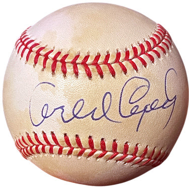 Orlando Cepeda Autographed RONL Rawlings Official National League Baseball imperfect- COA (San Francisco Giants)-Powers Sports Memorabilia