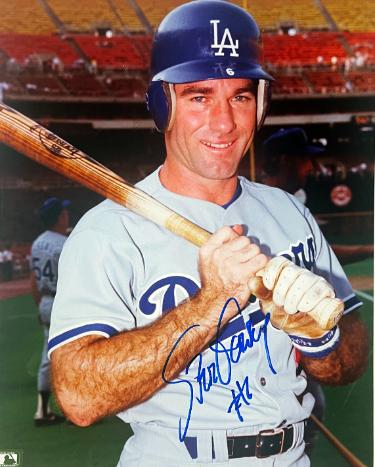 Steve Garvey Autographed Los Angeles Dodgers MLB Licensed 8x10 Photo #6- COA/Tuff Stuff Show Ticket-Powers Sports Memorabilia