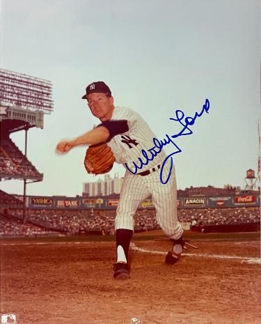 Whitey Ford Autographed New York Yankees MLB Licensed 8x10 Photo- Tuff Stuff Show COA (HOF/WS MVP/CY)-Powers Sports Memorabilia