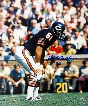 Dick Butkus Autographed Chicago Bears 8x10 Photo- NFL Alumni, Inc. LOA-Powers Sports Memorabilia
