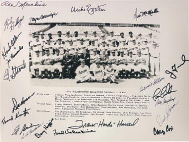 1969 Washington Senators Team Autographed 16x20 Photo 21 Sigs-Beckett Howard/Epstein/Unser/Allen/Camacho/Stroud /McMullen/Krutzer-Powers Sports Memorabilia
