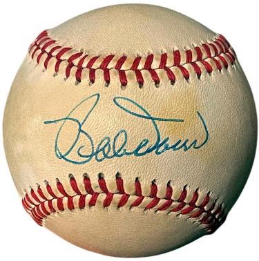 Bobby Doerr Autographed ROAL Official Rawlings American League Baseball toned- COA (Boston Red Sox/HOF)-Powers Sports Memorabilia