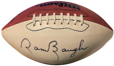 Sammy (Sam) Baugh Autographed Official Wilson NFL WP Football Rozelle?Çô Beckett Review (Washington/HOF/TCU)-Powers Sports Memorabilia