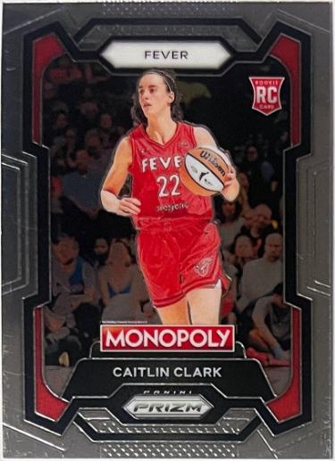 Caitlin Clark 2024 Panini Prizm Monopoly WNBA Rookie Card #65 (Indiana Fever)-Powers Sports Memorabilia
