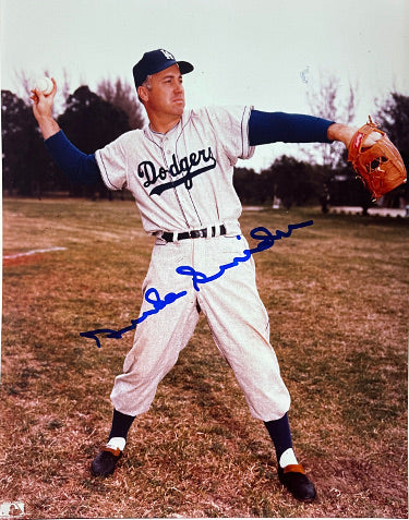 Duke Snider Autographed Brooklyn Dodgers MLB Licensed 8x10 Photo imperfect- Tuff Stuff COA - CTBL_042849-Powers Sports Memorabilia