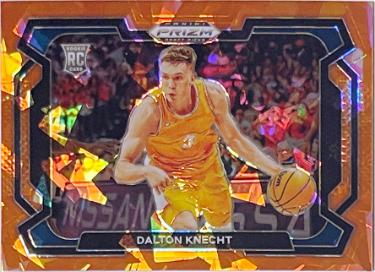 Dalton Knecht 2024 Prizm Draft Picks Orange Ice Prizm Rookie Card (RC) #50 (Tennessee Volunteers/Los Angeles Lakers)-Powers Sports Memorabilia