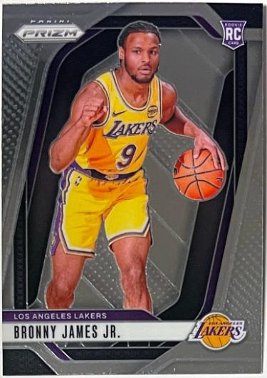 Bronny James 2024-25 Panini Prizm Rookie Card (RC) #243 (Los Angeles Lakers)-Powers Sports Memorabilia