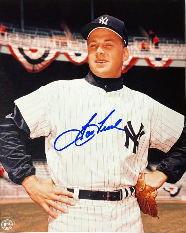 Tom Tresh Autographed New York Yankees MLB Licensed 8x10 Photo- Collector's Showcase COA (WS Champ/1962 AL ROY)-Powers Sports Memorabilia