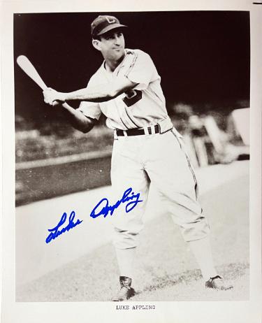 Luke Appling Autographed Chicago White Sox Vintage B&W 8x10 Photo imperfect- NFL Alumni LOA-Powers Sports Memorabilia