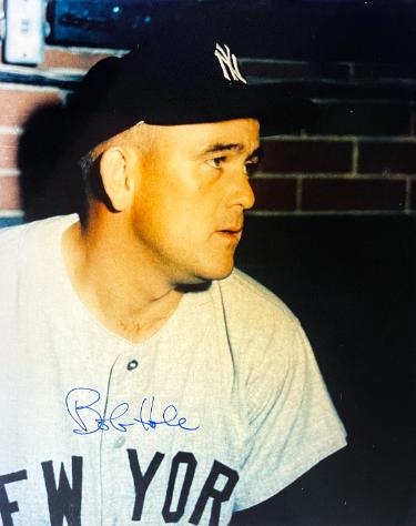 Bob Hale Autographed New York Yankees 8x10 Photo imperfect- COA-Powers Sports Memorabilia
