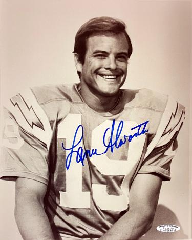Lance Alworth Autographed San Diego Chargers 8x10 Photo imperfect- Sports World Collectibles #A32679/COA-Powers Sports Memorabilia
