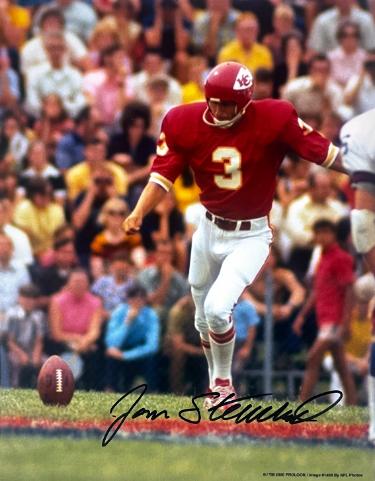 Jan Stenerud Autographed Kansas City Chiefs NFL Licensed 8x10 Photo- COA (HOF)-Powers Sports Memorabilia