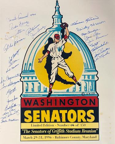 Washington Senators Griffith Stadium Reunion 16x20 Photo 26 sigs/150 Beckett ?Çô Killebrew/Pascual/Sievers/Mincher/Vernon-Powers Sports Memorabilia