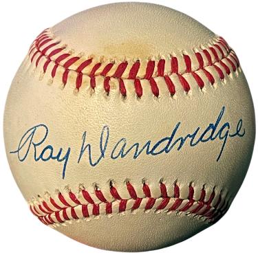Ray Dandridge Autographed ROAL Rawlings Official American League Baseball minor tone- COA (Millers/Cubans)-Powers Sports Memorabilia