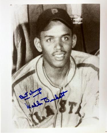 Mahlon Duckett Autographed Philadelphia Stars Negro League 8x10 Photo imperfect- COA-Powers Sports Memorabilia