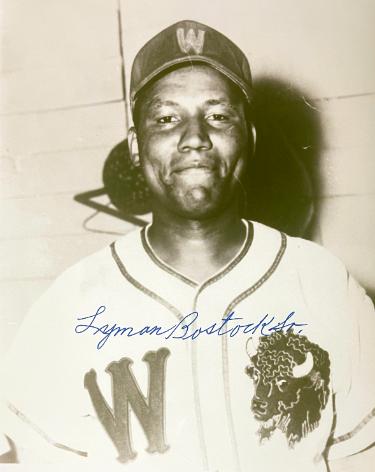 Lyman Bostock, Sr. Autographed Winnipeg Buffaloes Negro League 8x10 Photo - COA/CSA Show Ticket-Powers Sports Memorabilia