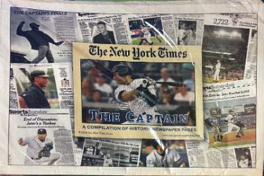 2014 The New York Times Derek Jeter Compilation of Historic Newspaper Pages- NEW-Powers Sports Memorabilia
