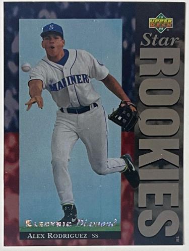 Alex Rodriguez 1994 Upper Deck Electric Diamond Rookie Card (RC) #24 (Seattle Mariners)-Powers Sports Memorabilia