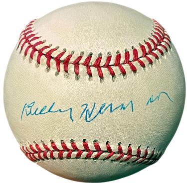 Billy Herman Autographed Official RONL Rawlings National League Baseball toned- COA (Chicago Cubs/HOF)-Powers Sports Memorabilia