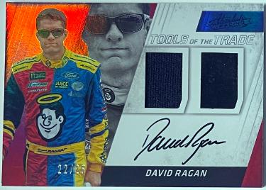 David Ragan Autographed 2017 Absolute Tools of the Trade Race Used On Card Auto /25-Powers Sports Memorabilia