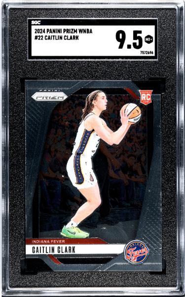 Caitlin Clark 2024 Panini Prizm WNBA Rookie Card (RC) #22- SGC Graded 9.5 Mint+ (Indiana Fever)-Powers Sports Memorabilia