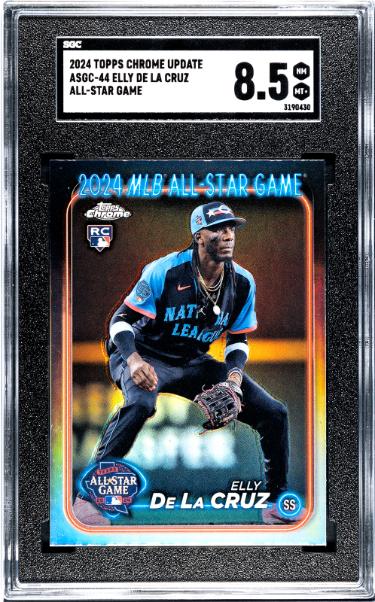 Elly De La Cruz 2024 Topps Chrome Update All-Star Game Card #ASGC-44- SGC Graded 8.5 NM-MT+ (Cincinnati Reds)-Powers Sports Memorabilia