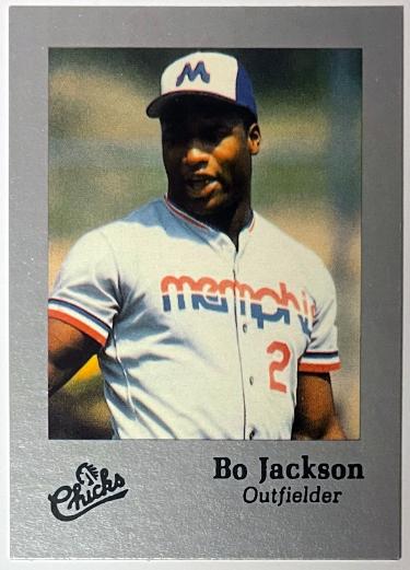 Bo Jackson 1986 Memphis Chicks Silver Minor League Rookie (RC) Card #28-Powers Sports Memorabilia