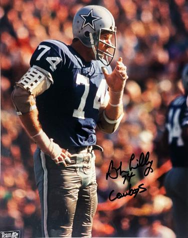 Bob Lilly Autographed Dallas Cowboys NFL Licensed 8x10 Photo #74- CSA COA/Show Ticket-Powers Sports Memorabilia