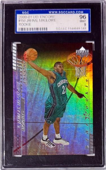 Jamaal Magloire 2000-01 UD Encore Rookie Card #150 0873/1600- SGC Graded 96 Mint 9 (Charlotte Hornets)-Powers Sports Memorabilia