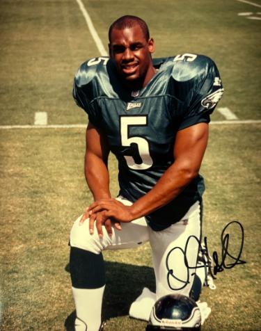 Donovan McNabb Autographed Philadelphia Eagles 8x10 Photo imperfect- Tuff Stuff COA/Show Ticket-Powers Sports Memorabilia