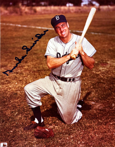 Duke Snider Autographed Brooklyn Dodgers MLB Licensed 8x10 Photo- Tuff Stuff COA-Powers Sports Memorabilia